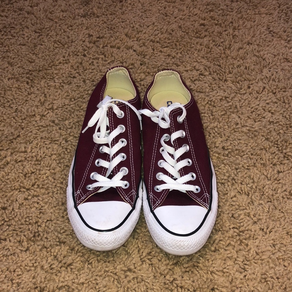 Burgundy Converse